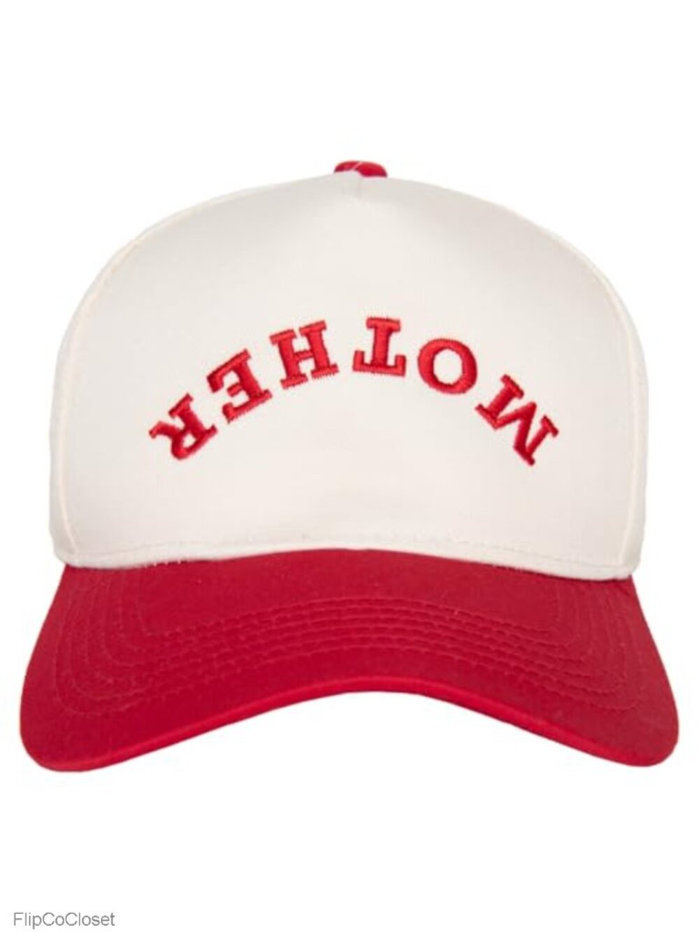 Upside-Down Embroidered Trucker Hat Adjustable Snapback Baseball Cap Unisex